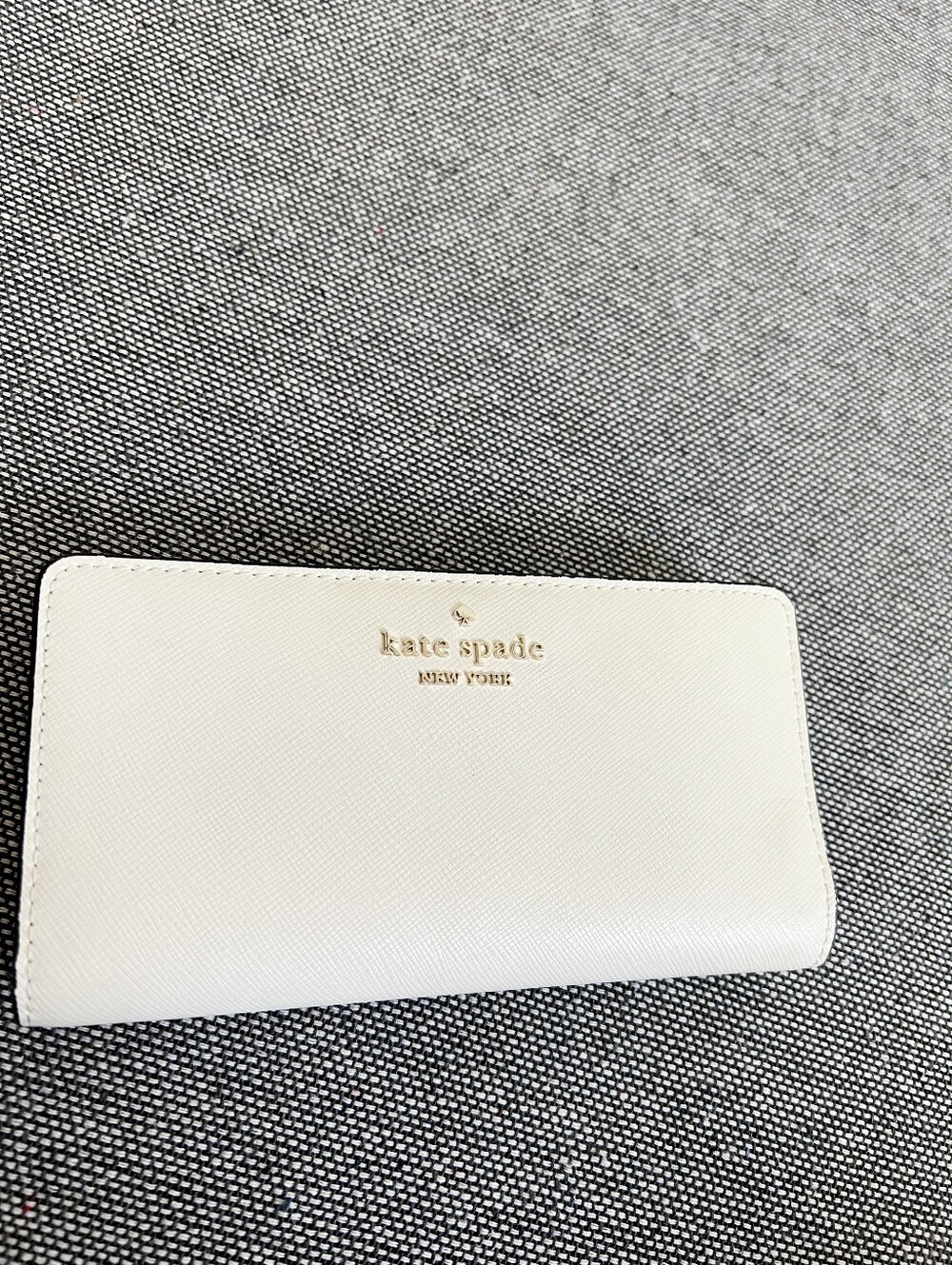Pre Owned Kate Spade Large Slim Bifold Wallet Meringue - Picture 2 of 16